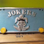 Vintage Jokers Car Club Plate